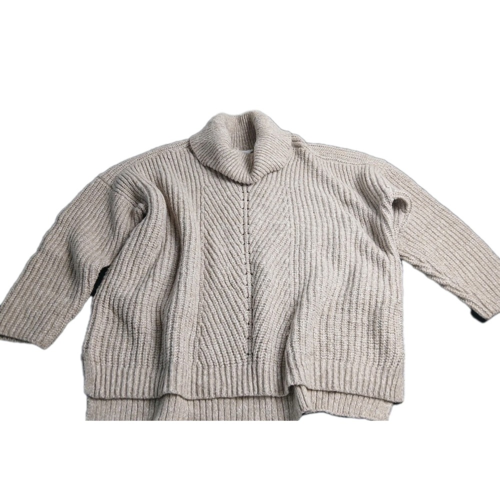 Women's Winter Cozy Cowl Neck Sweater Beige Size XXL (20)‎ #418C